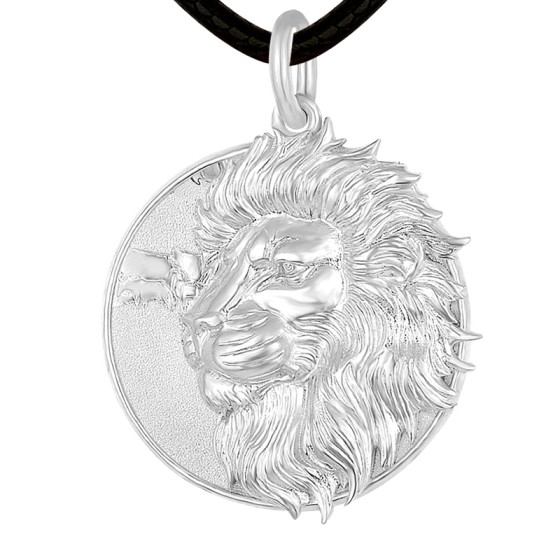 Pt950 Platinum Lion Guardian Pendant